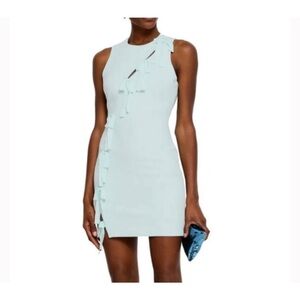 Cinq A Sept NWT Vita Mini Bow Dress BLUE GRASS 8